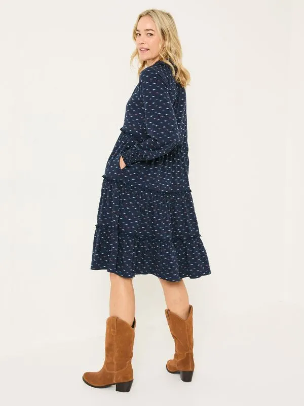 Fat Face Dresses Women Navy Ivana Jersey 100 Cotton Dress
