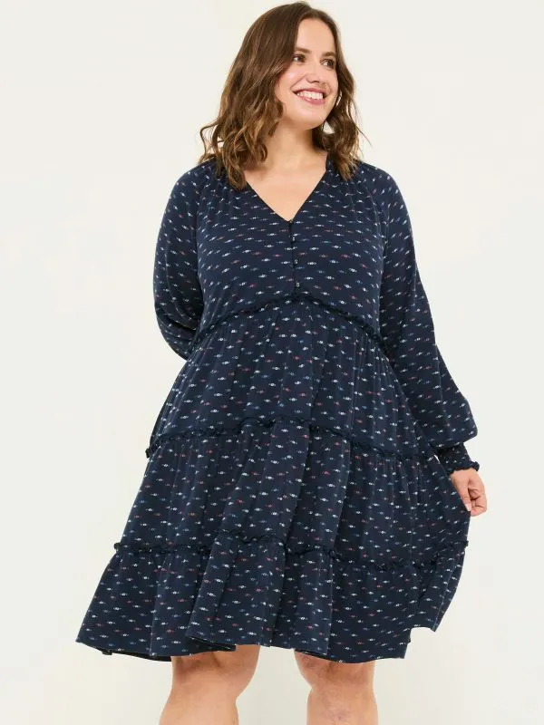 Fat Face Dresses Women Navy Ivana Jersey 100 Cotton Dress