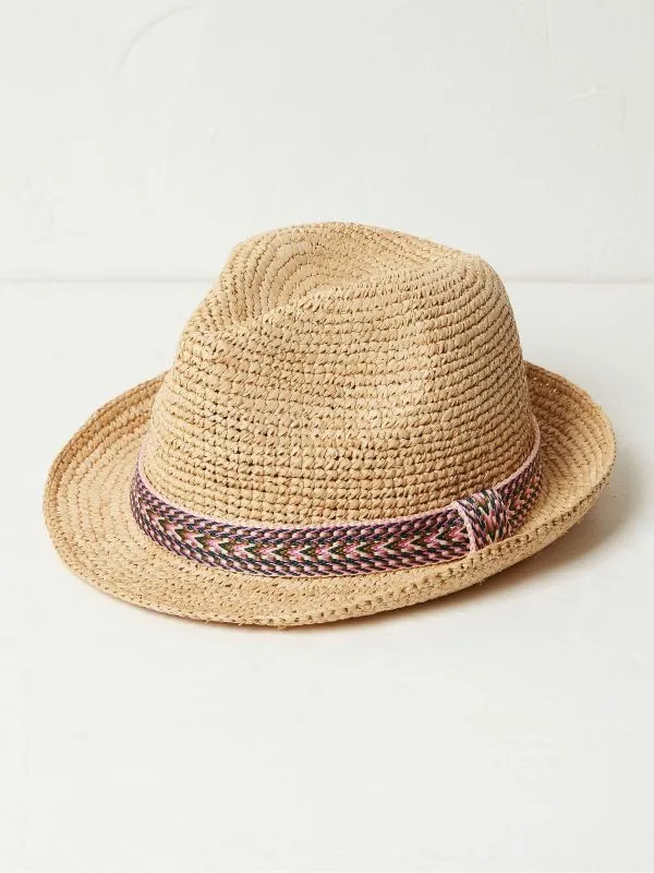 Fat Face Hats Men Natural Trilby Hat