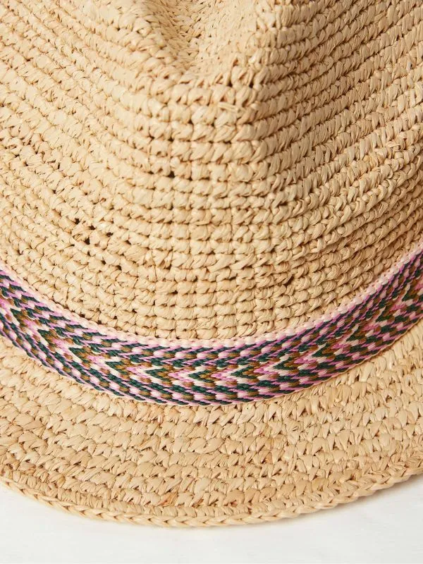 Fat Face Hats Men Natural Trilby Hat