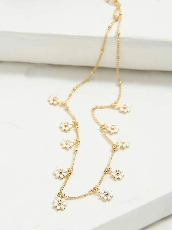 Fat Face Jewellery Women Gold Tone Daisy Chain Necklace