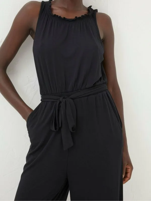 Fat Face Jumpsuits and Playsuits Women Black Haylie Jersey Jumpsuit