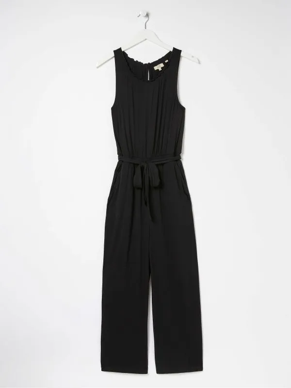 Fat Face Jumpsuits and Playsuits Women Black Haylie Jersey Jumpsuit