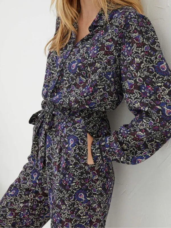 Fat Face Jumpsuits and Playsuits Women Black Vinnie Floral Jumpsuit
