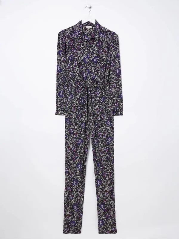 Fat Face Jumpsuits and Playsuits Women Black Vinnie Floral Jumpsuit