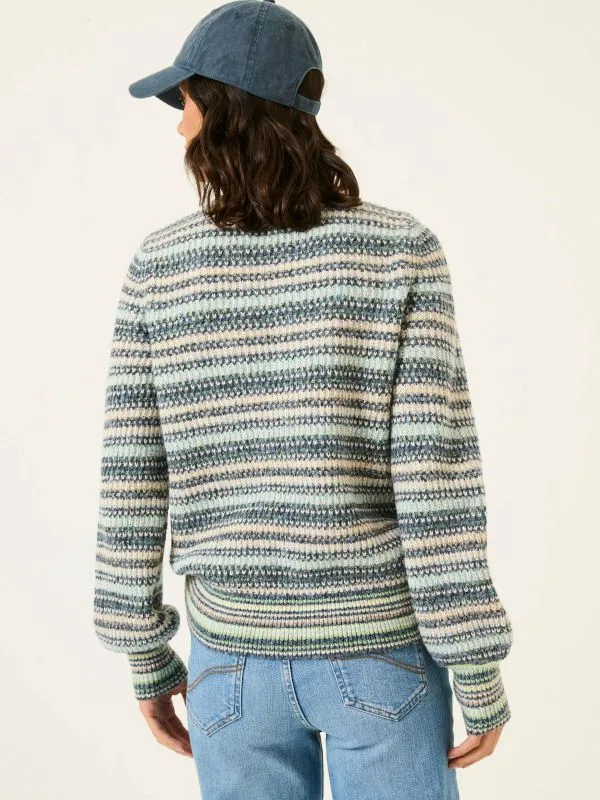 Fat Face Knitwear Women Blue Soraya Stripe Knitted Crew Neck Jumper