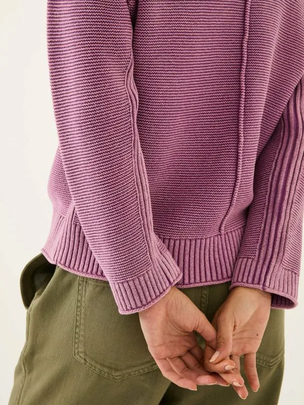 Fat Face Knitwear Women Dusky Purple Elia Laundered Knitted 100 Cotton Jumper Fat Face Knitwear Women Dusky Purple Elia Laundered Knitted 100 Cotton Jumper