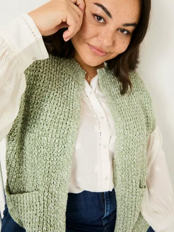 Fat Face Knitwear Women Green Erika Knitted Kimono Cardigan