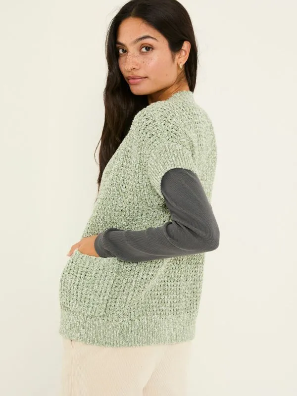 Fat Face Knitwear Women Green Erika Knitted Kimono Cardigan