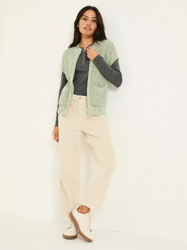 Fat Face Knitwear Women Green Erika Knitted Kimono Cardigan