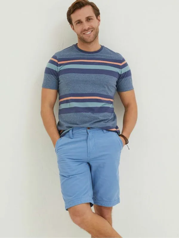 Fat Face Loungewear Men Blue Cove Flat Front Shorts