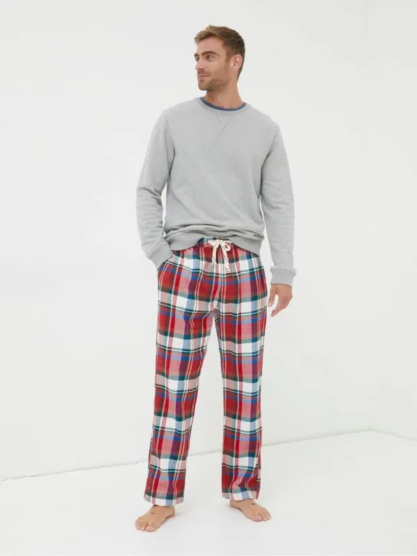 Fat Face Loungewear Men Red Matching Mens Pyjama Bottoms