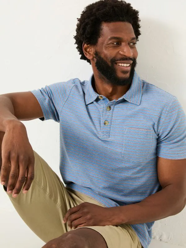 Fat Face Polo Shirts Men Indigo Blue 100 Cotton Perranporth Stripe Polo Shirt Fat Face Polo Shirts Men Indigo Blue 100 Cotton Perranporth Stripe Polo Shirt