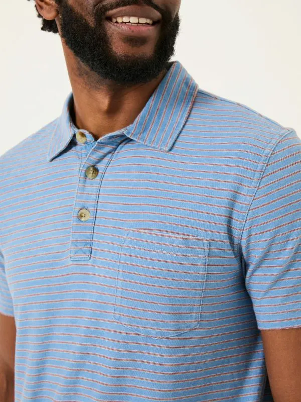 Fat Face Polo Shirts Men Indigo Blue 100 Cotton Perranporth Stripe Polo Shirt Fat Face Polo Shirts Men Indigo Blue 100 Cotton Perranporth Stripe Polo Shirt