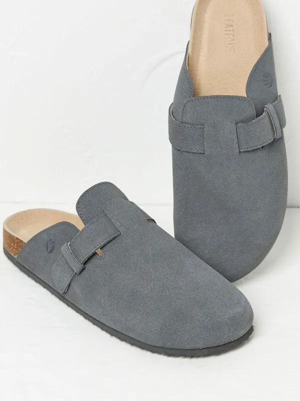 Fat Face Pyjamas and Nightwear Men George Charcoal Grey House Shoe