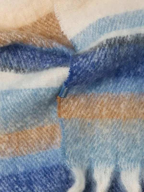 Fat Face Scarves Women Blue Skinny Stripe Scarf