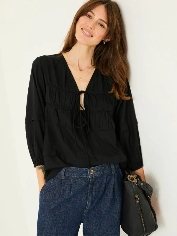 Fat Face Shirts and Blouses Women Black Cece Blouse