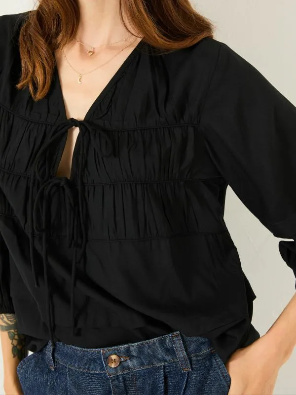 Fat Face Shirts and Blouses Women Black Cece Blouse