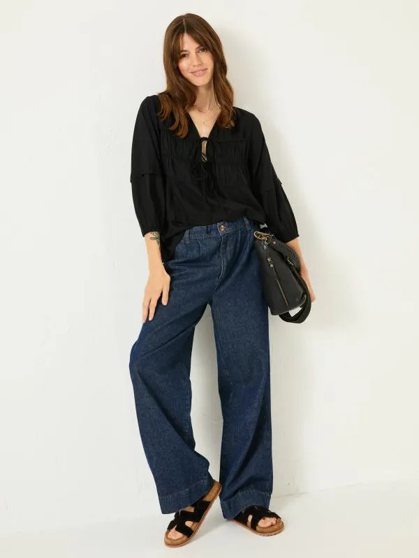 Fat Face Shirts and Blouses Women Black Cece Blouse
