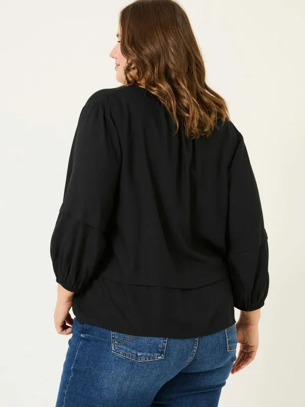 Fat Face Shirts and Blouses Women Black Cece Blouse