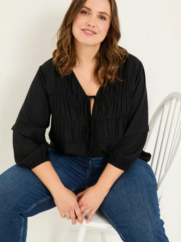 Fat Face Shirts and Blouses Women Black Cece Blouse