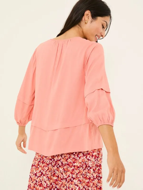 Fat Face Shirts and Blouses Women Coral Pink Cece Blouse