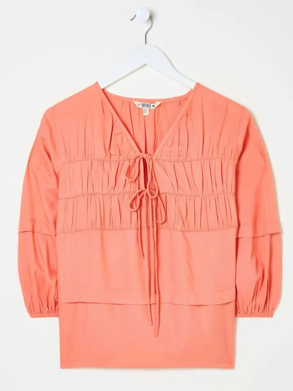 Fat Face Shirts and Blouses Women Coral Pink Cece Blouse