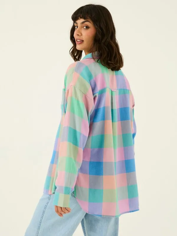 Fat Face Shirts and Blouses Women Multi 100 Cotton Carolin Check Shirt