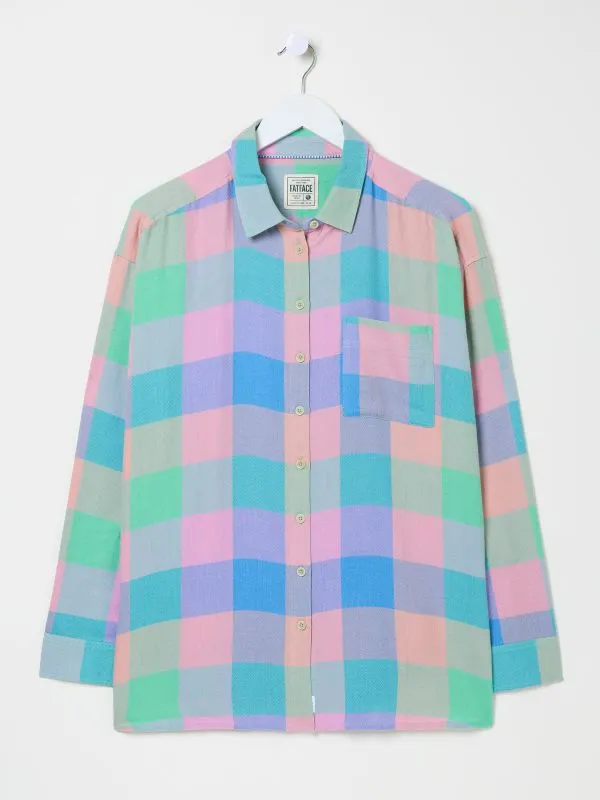 Fat Face Shirts and Blouses Women Multi 100 Cotton Carolin Check Shirt