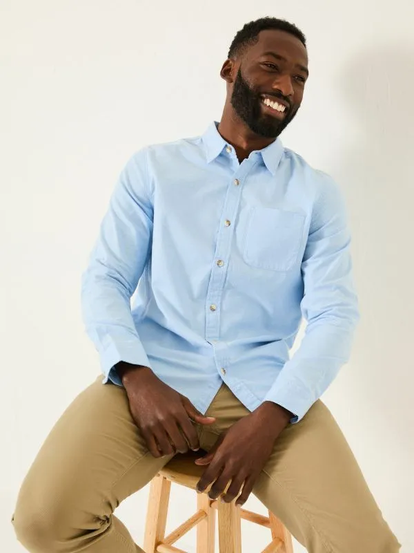 Fat Face Shirts Men Blue 100 Cotton Long Sleeve Oxford Shirt