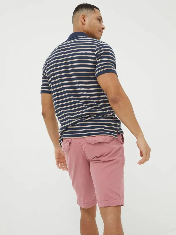Fat Face Shorts Men Cove Pink Flat Front Shorts
