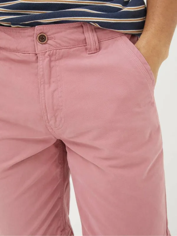Fat Face Shorts Men Cove Pink Flat Front Shorts