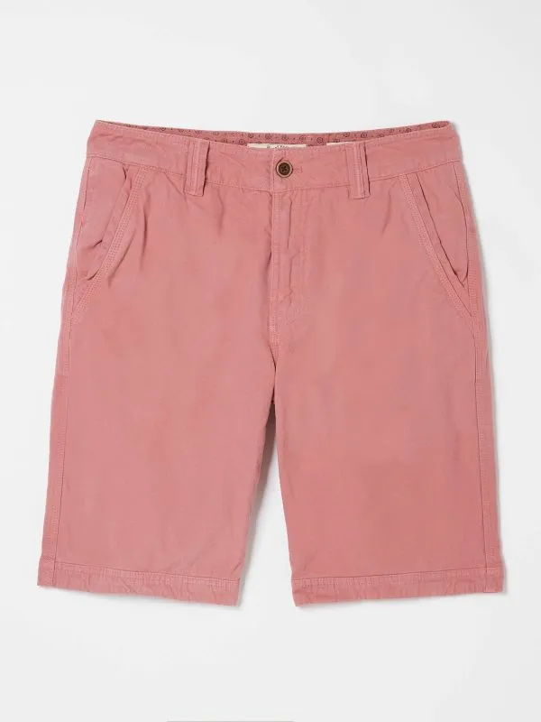 Fat Face Shorts Men Cove Pink Flat Front Shorts