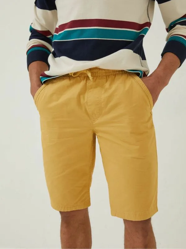 Fat Face Shorts Men Yellow Seaton PullOn Shorts