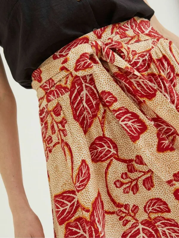Fat Face Skirts Women Cream Sascha Vine Floral Midi Skirt