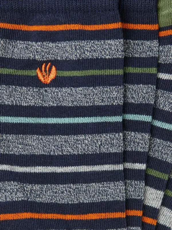 Fat Face Socks Men Navy Striped Socks