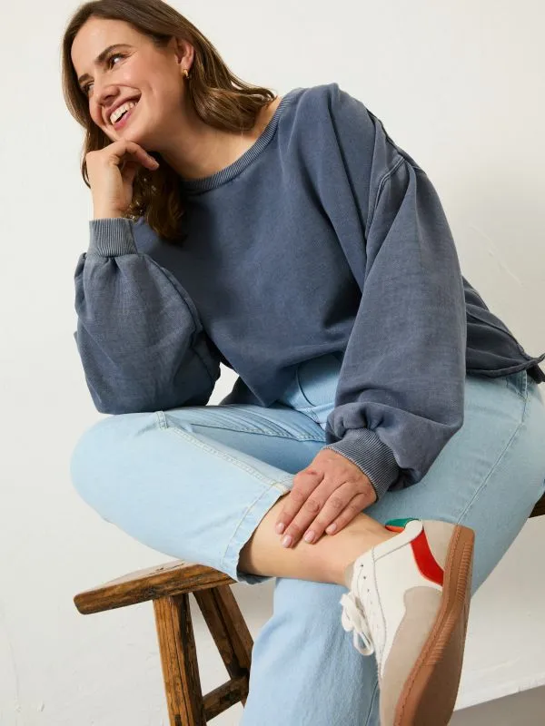 Fat Face Sweatshirts and Hoodies Women Blue Hope Crew 100 Organic Cotton Sweatshirt Fat Face Sweatshirts and Hoodies Women Blue Hope Crew 100 Organic Cotton Sweatshirt