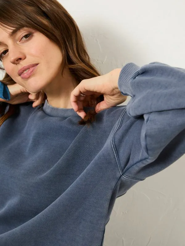 Fat Face Sweatshirts and Hoodies Women Blue Hope Crew 100 Organic Cotton Sweatshirt Fat Face Sweatshirts and Hoodies Women Blue Hope Crew 100 Organic Cotton Sweatshirt