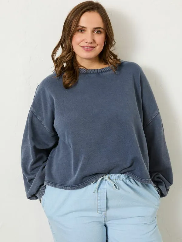 Fat Face Sweatshirts and Hoodies Women Blue Hope Crew 100 Organic Cotton Sweatshirt Fat Face Sweatshirts and Hoodies Women Blue Hope Crew 100 Organic Cotton Sweatshirt