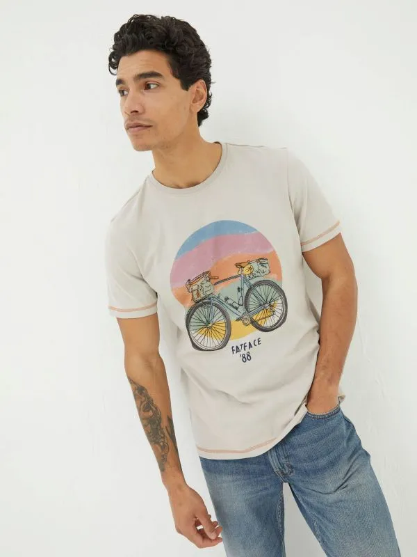 Fat Face Tall Collection Men Grey Gear Up TShirt