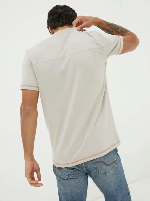 Fat Face Tall Collection Men Grey Gear Up TShirt