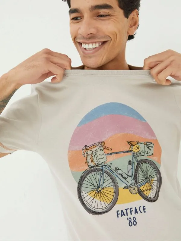 Fat Face Tall Collection Men Grey Gear Up TShirt