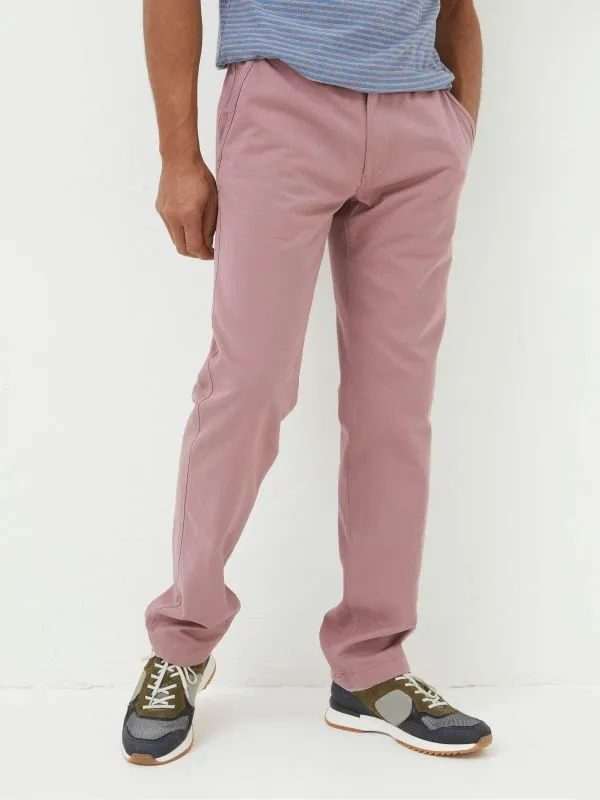 Fat Face Tall Collection Men Pink Modern Coastal Chinos Trousers