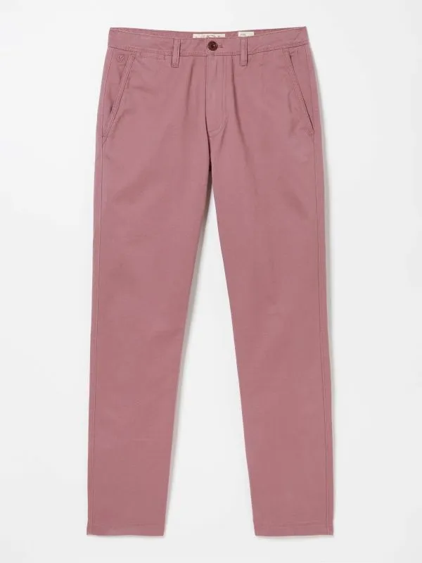 Fat Face Tall Collection Men Pink Modern Coastal Chinos Trousers