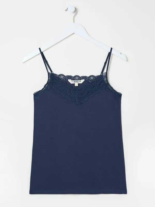 Fat Face Tops and TShirts Women Blue VNeck Vest