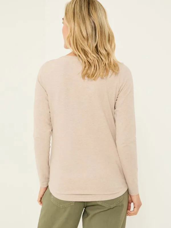 Fat Face Tops and TShirts Women Bree Oatmeal TShirt