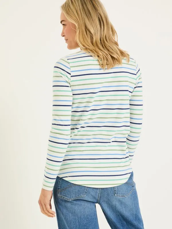 Fat Face Tops and TShirts Women Breton Teal Blue TShirt