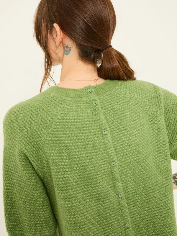 Fat Face Tops and TShirts Women Green Zandra Textured Knitted TShirt