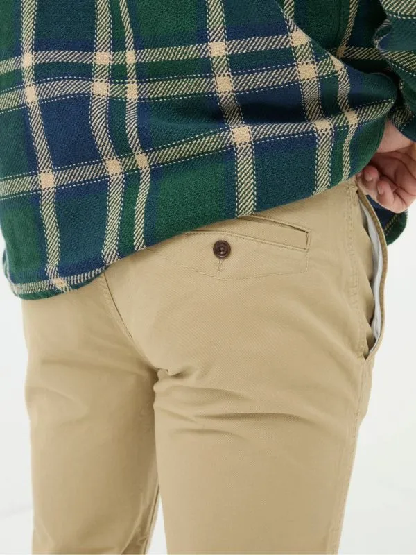 Fat Face Trousers Men Stone Beige Modern Coastal Chinos