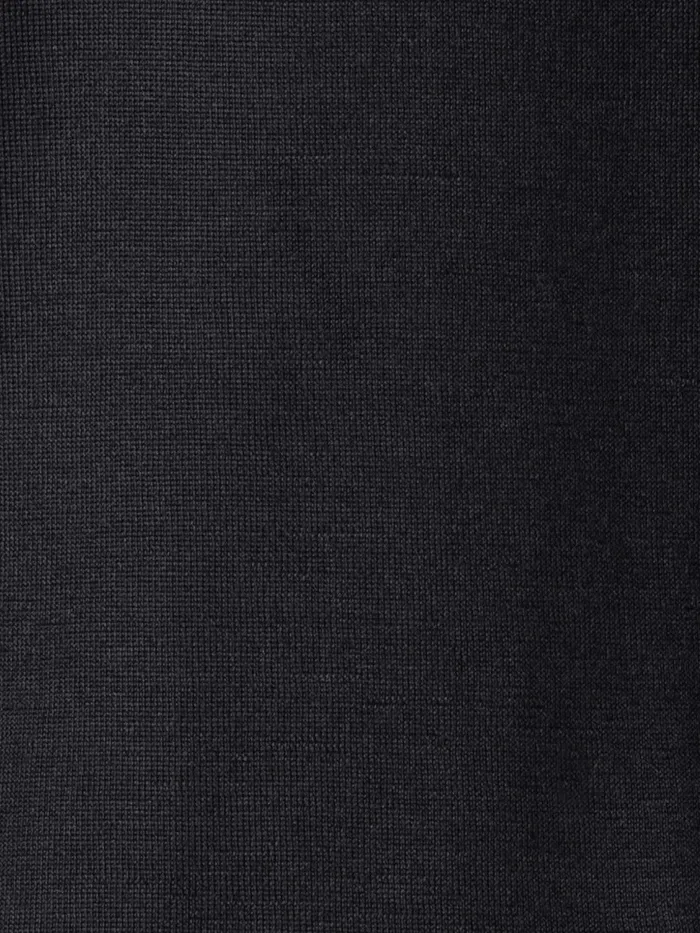 Fine Gauge Cashmere Silk Knit Pullover Charcoal Women Akris Knitwear